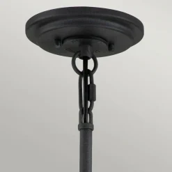Quintiesse Lysekroner > Silas lysekrone, sort, 6 lyskilder, Ø72,3cm
