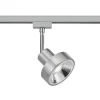 Skinnesystem ^ Trio Lighting Skinnespot DUOline 780701, Ø 11 cm, nikkel, 2-faset, GU10