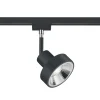 Skinnesystem ^ Trio Lighting Skinnespot DUOline 780701, Ø 11cm, sort, 2-faset, GU10