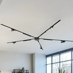 Lindby Arbejdsrum/Kontor|Skinnesystem > Skinne system 48V Lumaro, lysliste, 10 lyskilder, sort