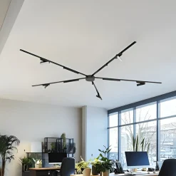 Lindby Arbejdsrum/Kontor|Skinnesystem > Skinne system 48V Lumaro, lysliste, 10 lyskilder, sort