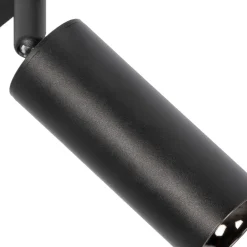 Arbejdsrum/Kontor|Gang ^ Lindby Skinnesystem 48V Lumaro, spots, 7 lyskilder, sort, Ø 4 cm