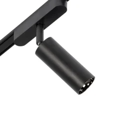 Lindby Arbejdsrum/Kontor > Skinnesystem 48V Lumaro, spots, 11 lyskilder, sort, Ø4cm, dæmpbar