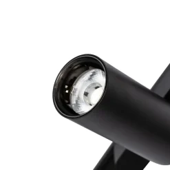 Lindby Arbejdsrum/Kontor|Skinnesystem > Skinnesystem 48V Lumaro, spots, 10 lyskilder, sort, Ø 4 cm