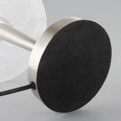 Lindby Bordlamper > Skøn Viola bordlampe i mat nikkel