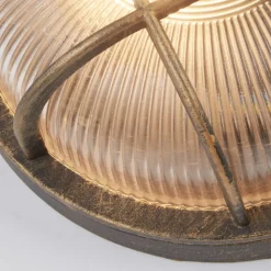 Væglamper ^ Searchlight Skotlampe Porto rund, sort-guld