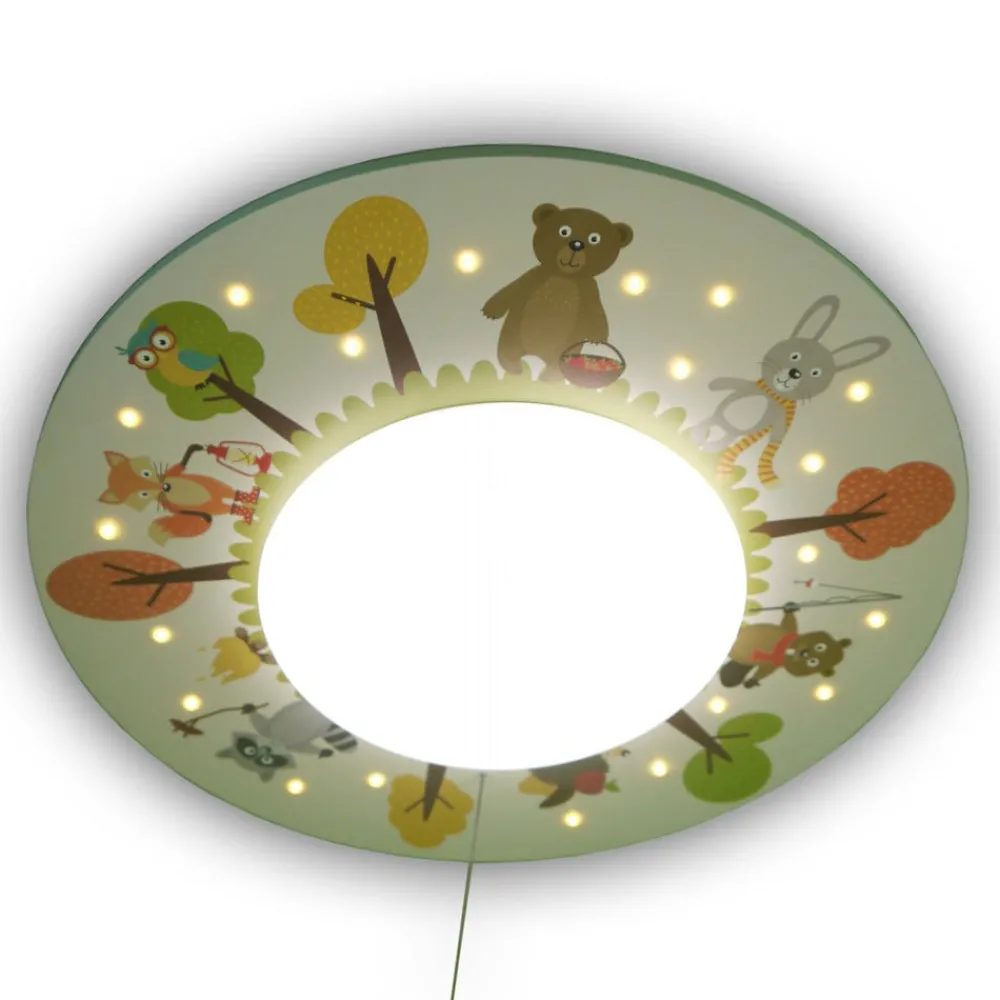 Niermann Standby Loftlamper > Skovens Sjove Dyr loftlampe, 1 lyskilde, 20 LED’er