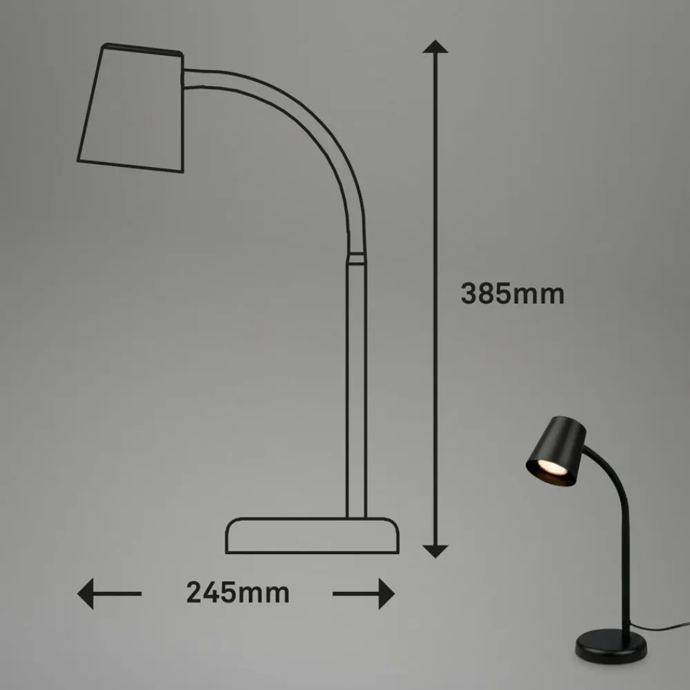 Briloner Arbejdsrum/Kontor > Skriva bordlampe, GU10-fatning, sort