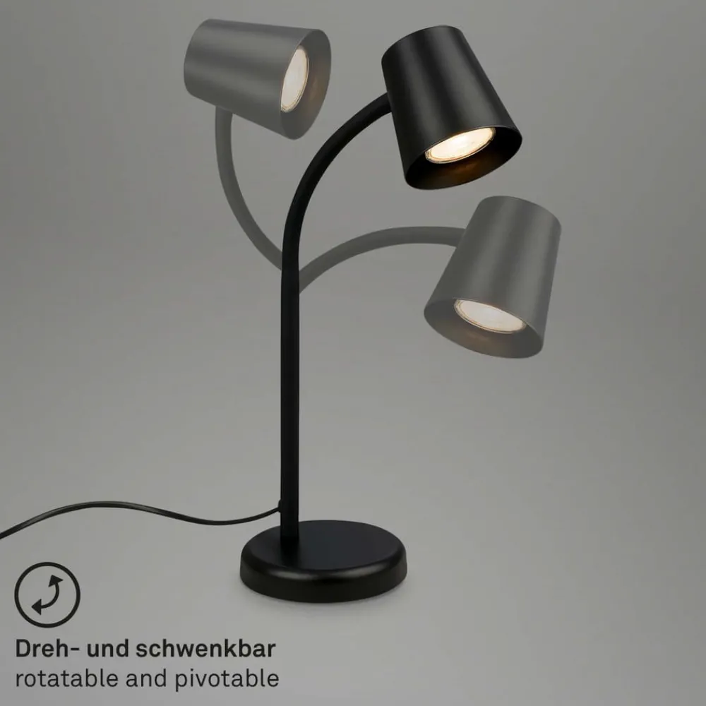 Briloner Arbejdsrum/Kontor > Skriva bordlampe, GU10-fatning, sort
