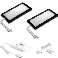 Hera Underskabsbelysning > Sky LED-underskabslampe dæmper 2 stk. 3000K sort