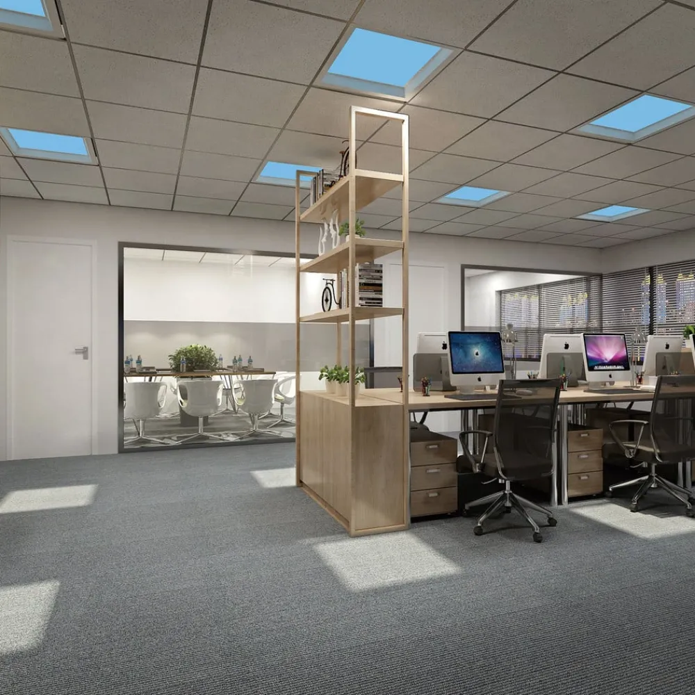 Hera Indbygningsspots > Sky Window LED-panel 60x60cm med monteringsramme