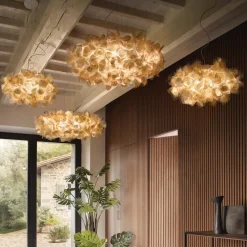 Pendellamper|Pendellamper ^ Slamp hængelampe Clizia Mama Non Mama, Ø 78 cm, guld/klar