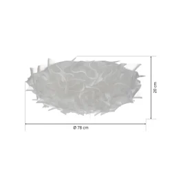 Loftlamper ^ Slamp Veli designer loftlampe, Ø 78 cm, opal