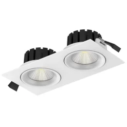 The Light Group Nedgravet Udebelysning|Udendørs Spot > SLC DL04 Square X2 LED-lampe 2700 K hvid