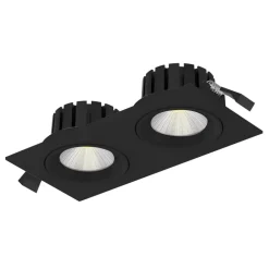 The Light Group Nedgravet Udebelysning|Udendørs Spot > SLC DL04 Square X2 LED-lampe 2700K sort