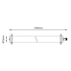 The Light Group Udendørs Loftlamper > SLC Lava LED-loftlampe af PMMA IP69