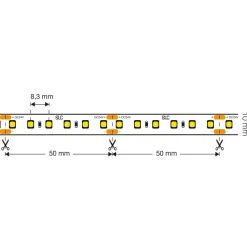 The Light Group Led Strips > SLC LED-strip med fuldt spektrum CRI 98, 5 m IP20 2.700K