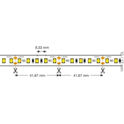Led Strips ^ The Light Group SLC LED-Strip Ultra Long iCC IP67 30m 240W 3.000K