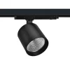 Skinnesystem ^ The Light Group SLC LED track spot Fox, sort, 3.000 K, 3-fase skinne
