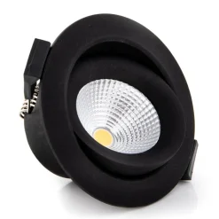 The Light Group Loftlamper|Indbygningsspots > SLC One 360° LED-indbygningslampe sort 2.700K