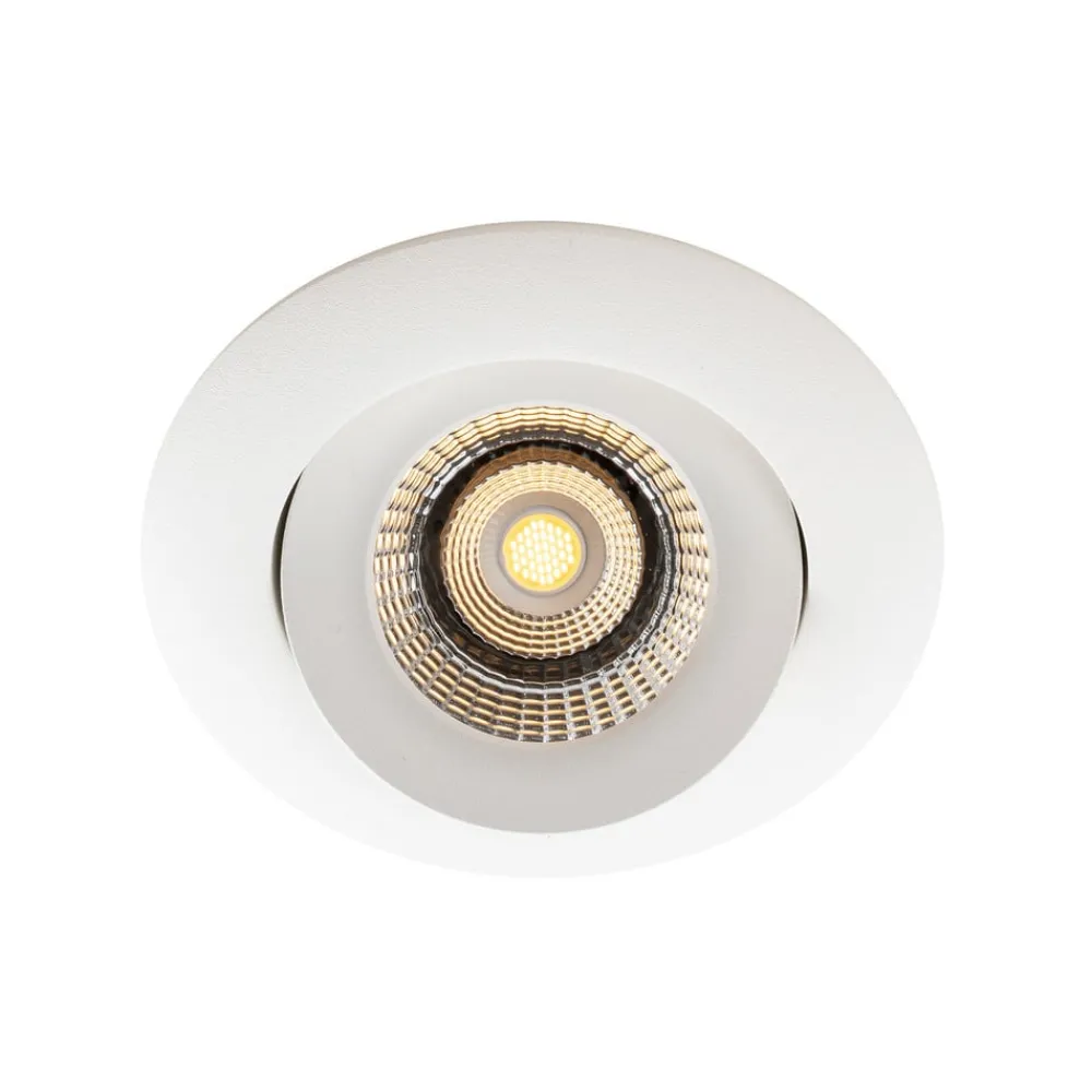 Loftlamper|Indbygningsspots ^ The Light Group SLC One 360° LED indbygningslampe dæmpet til varm hvid