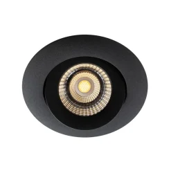 Loftlamper|Indbygningsspots ^ The Light Group SLC One 360° LED-indbygningslampe dæmp-til-varm sort