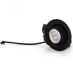 Loftlamper|Indbygningsspots ^ The Light Group SLC One Soft LED indbygningsspot sort 3.000K