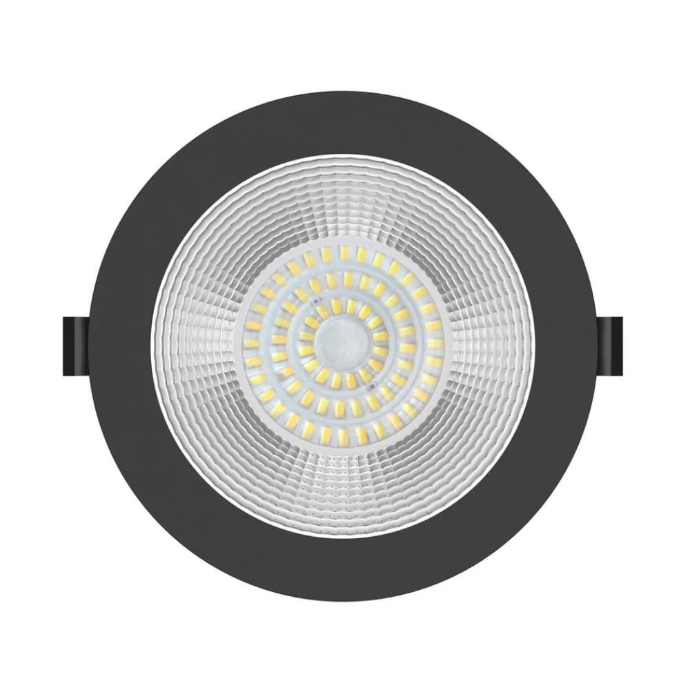 Indbygningsspots ^ The Light Group SLC Shift LED-indbygningsspot Ø 19cm CCT, sort