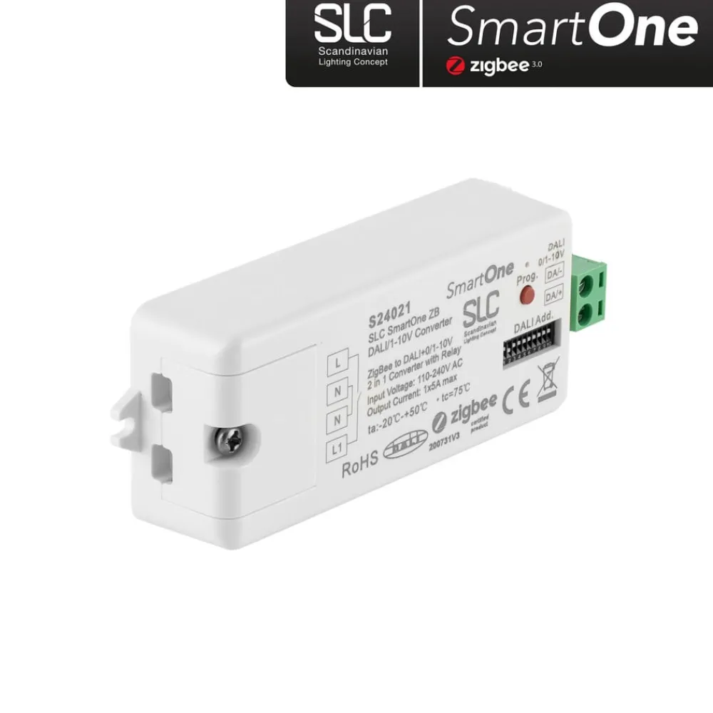 The Light Group Elektroniske Materialer > SLC SmartOne signalomformer ZigBee til DALI/1-10V