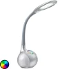 Bordlamper ^ Globo Sølvfarvet LED-bordlampe Paula