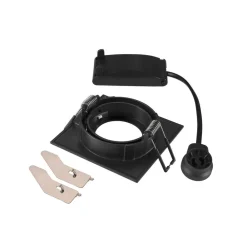 SLV Loftlamper|Spotlights > Forsænket loftlampe New Tria, sort, aluminium, længde 8,2 cm