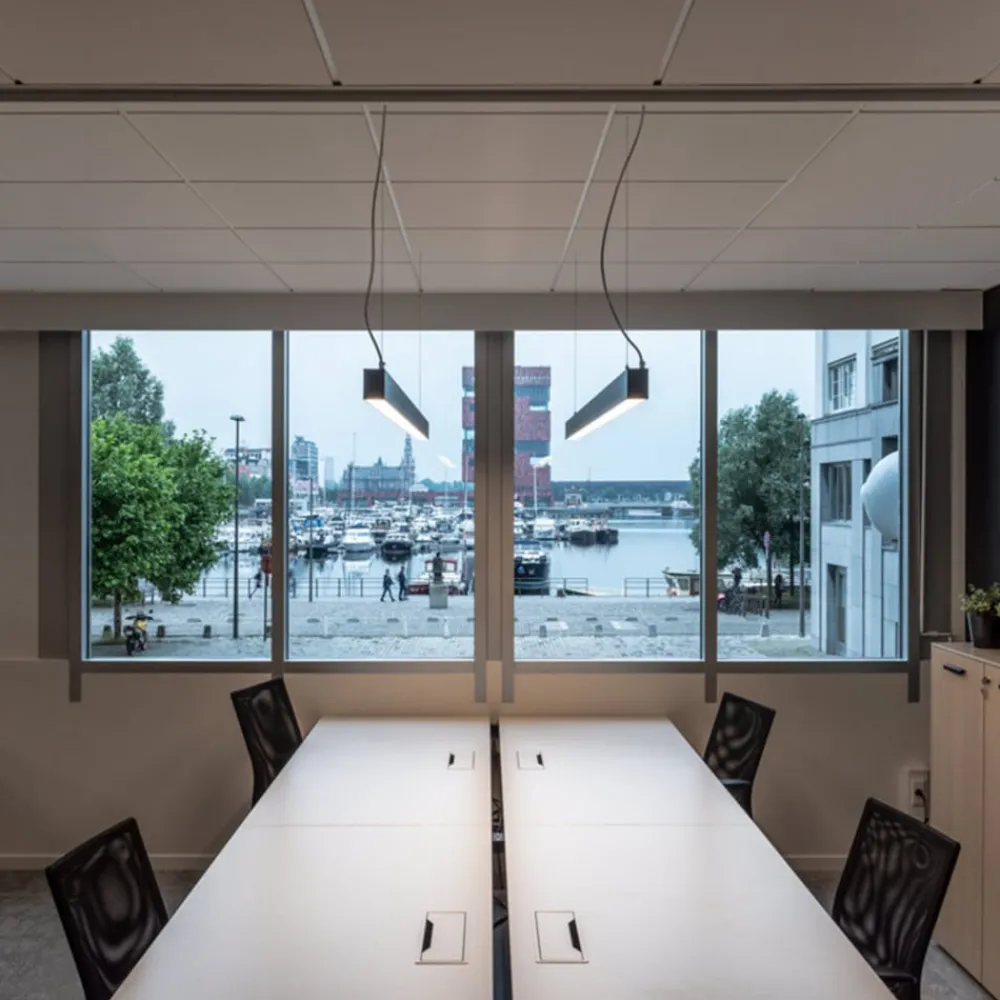 Arbejdsrum/Kontor ^ SLV Glenos LED-pendel 205 cm sort