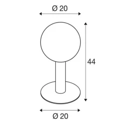 SLV Sokkellamper > Gloo Pure 44 Piedestallampe, højde 44 cm