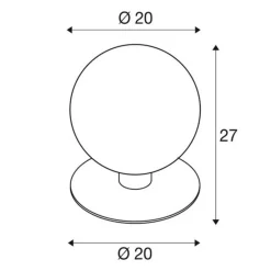 SLV Sokkellamper > Gloo Pure 27 Piedestallampe, højde 27 cm