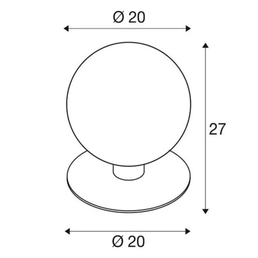 SLV Sokkellamper > Gloo Pure 27 Piedestallampe, højde 27 cm