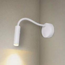 Væglamper ^ SLV Karpo Goose LED-væglampe, dæmpbar, hvid