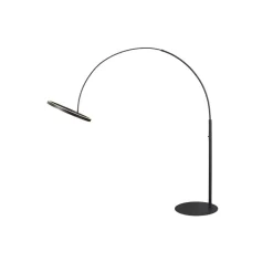 Gulvlamper ^ SLV LED-gulvlampe One Bow FL, sort, stål, højde 232 cm