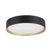 Loftlamper|Loftlamper ^ SLV LED-loftlampe Decona, Ø 30 cm, sort/guldfarvet