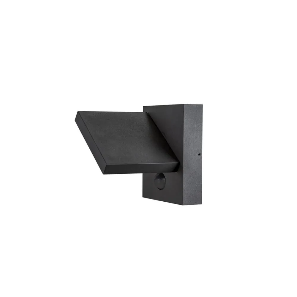 SLV Væglampe Med Sensor > LED-væglampe Abridor, antracit, bredde 14 cm, sensor