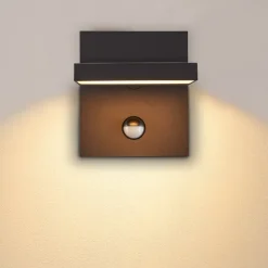 SLV Væglampe Med Sensor > LED-væglampe Abridor, antracit, bredde 14 cm, sensor