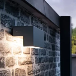 Væglamper ^ SLV L-Line Out LED udendørs væglampe CCT, bredde 15 cm