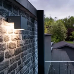 Væglamper ^ SLV L-Line Out LED udendørs væglampe CCT, bredde 15 cm