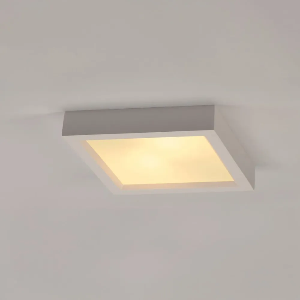 SLV Loftlamper > loftlampe Plastra 104, hvid, gips, bredde 25 cm