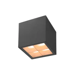 SLV Terrassebelysning|Udendørs Loftlamper > loftlampe S-Cube, antracit, aluminium, længde 9,5 cm