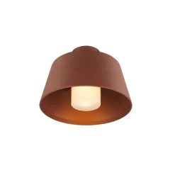 SLV Udendørs Loftlamper > Photoni loftlampe, rustfarvet, aluminium, Ø 25 cm