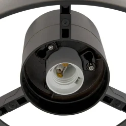 SLV Udendørs Loftlamper > Photoni loftlampe, sort, aluminium, Ø 25 cm