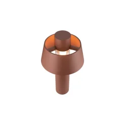 SLV Sokkellamper > Photoni 45 sokkellampe, rustfarvet, aluminium, højde 45 cm