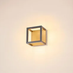 SLV Udendørs Loftlamper > Quadrulo LED udendørs loftslampe indir. antracit