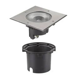 Nedgravet Udebelysning|Udendørs Spot ^ SLV Rocci 200 LED indbygget gulvlampe firkantet 20 cm