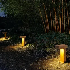 Sokkellamper ^ SLV Rusty Pathlight - rustbrun sokkelbelysning